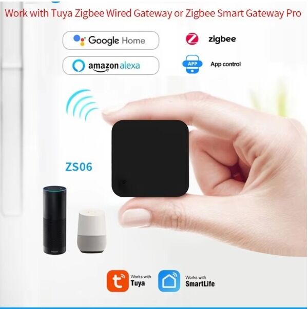 SIXWGH Tuya Smart Telecomando Compatibile con US/EU/PL Alexa Google Home Copertura a 360° Certificato FCC Telecomando IR Smart Zigbee 5V WiFi