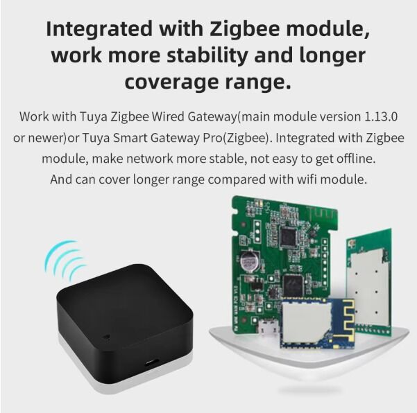 SIXWGH Tuya Smart Telecomando Compatibile con US/EU/PL Alexa Google Home Copertura a 360° Certificato FCC Telecomando IR Smart Zigbee 5V WiFi