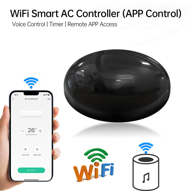 SIXWGH Smart Home Wi-Fi Controllo vocale Climatizzatore Alexa Google Home TuyaApp Compatibilità universale InfrarossoTipo-C IR alimentato