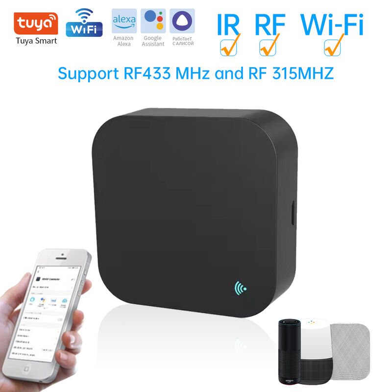 SIXWGH Universal Remote Control Alexa/Google Home Voice 433/315MHz AC/TV/Curtain/Light APP Control WiFi IR+RF CE certificato
