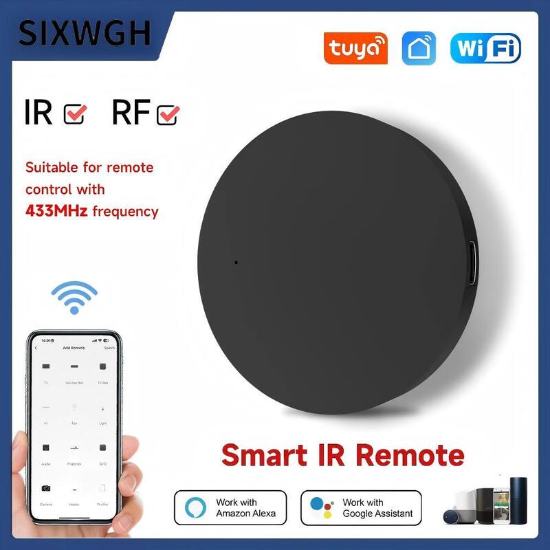 Telecomando Universale Smart SIXWGH Wi-Fi IR + RF Controllo Vocale Alexa Google Home 433/315MHz per TV Ventola App Tuya Smart Life