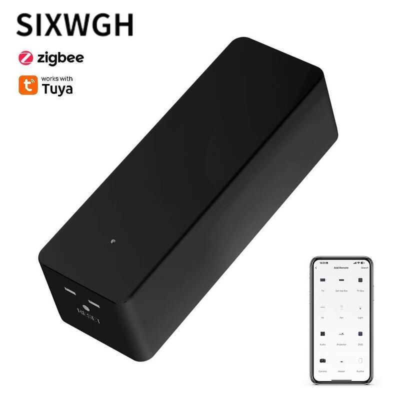 SIXWGH Nuovo TuyaZigbee Smart IR telecomando universale AC/TV Blaster Alexa Google Home Compatibilità Bar Garage Batteria auto