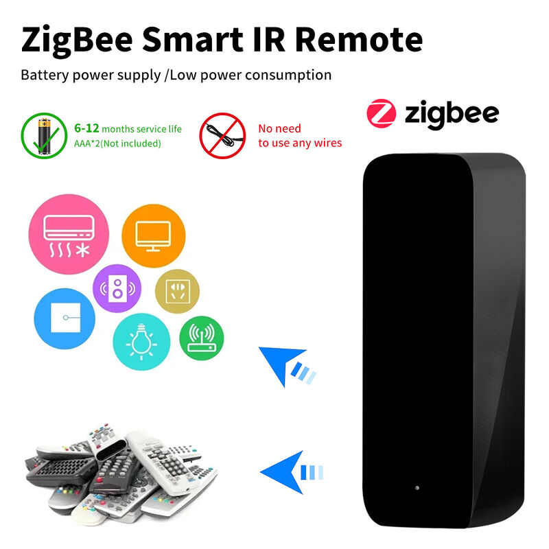 SIXWGH Nuovo TuyaZigbee Smart IR telecomando universale AC/TV Blaster Alexa Google Home Compatibilità Bar Garage Batteria auto