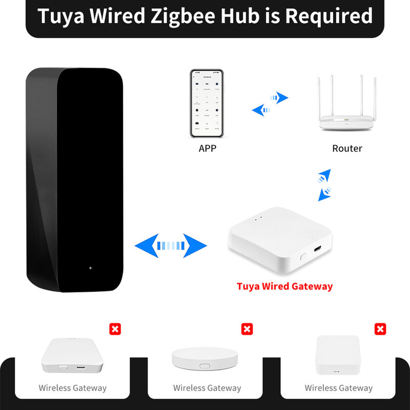 SIXWGH Nuovo TuyaZigbee Smart IR telecomando universale AC/TV Blaster Alexa Google Home Compatibilità Bar Garage Batteria auto