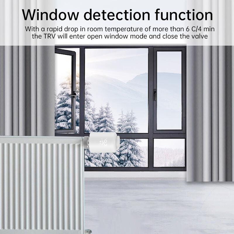 SIXWGH Tuya Zigbee 3.0 TRVL Termostato Intelligente Attuatore Valvola Radiatore OLED Controller Temperatura Programmabile Android Flip Home