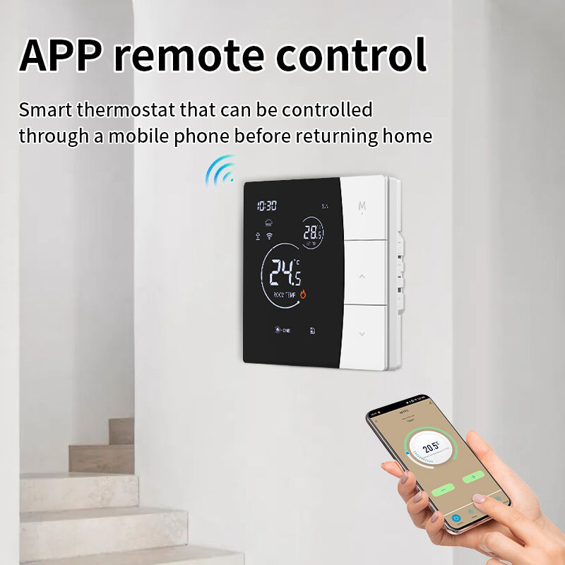 SIXWGH Termostato WiFi Intelligente per Uso Alberghiero App Tuya Controllo Vocale Riscaldamento a Pavimento Elettrico Controller di Temperatura 16A
