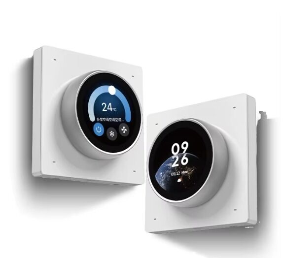 SIXWGH Smart Home Control Panel Rotary Knob Touch Screen funziona Tuya Smart Life App per il controllo della scena HVAC US/EU Home Automation
