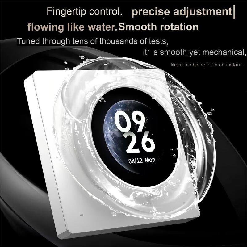 SIXWGH Smart Home Control Panel Rotary Knob Touch Screen funziona Tuya Smart Life App per il controllo della scena HVAC US/EU Home Automation