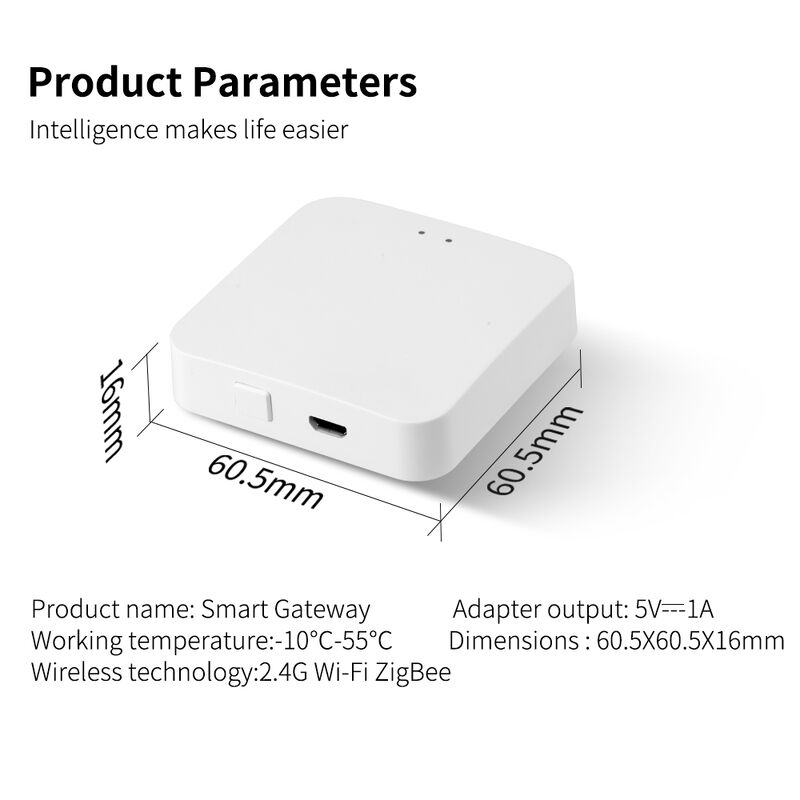 SIXWHG Tuya Smart Life Alexa Smart Home Gateway Hub Controllo Multifunzionale dell'Intelligenza Domestica per Dispositivi Bluetooth Zigbee