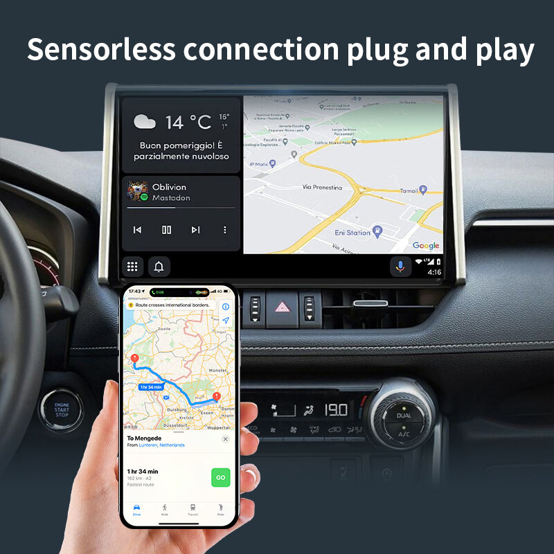 Wireless CarPlay Adapter USB Dongle, 5.8GHz Plug & Play Auto-Connect for iPhone, Low Power Chip, Voice Control & OTA Upgrade, Compatible with Factory Wired CarPlay Cars