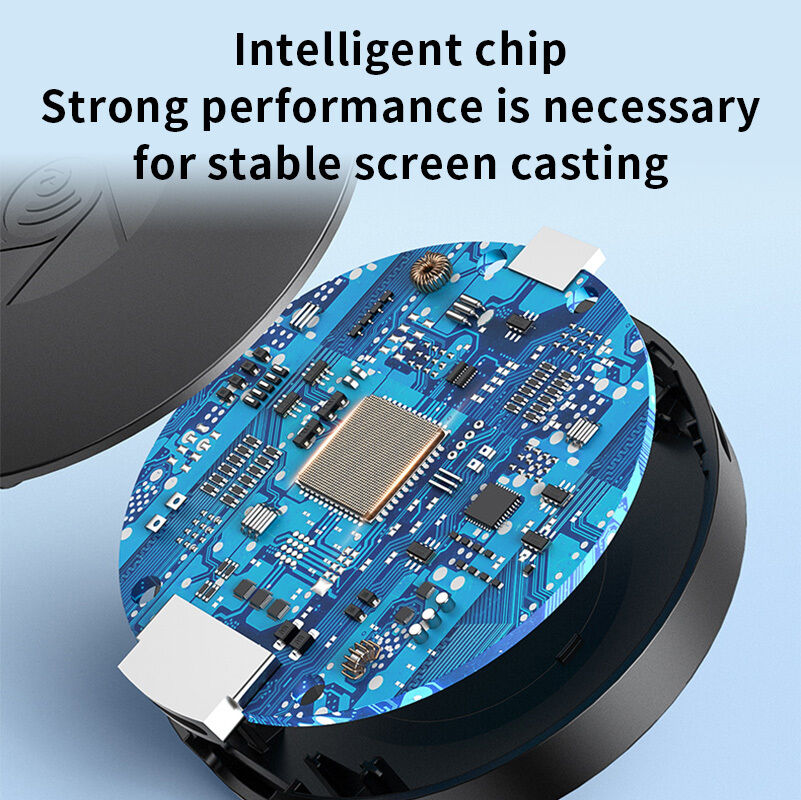 1080P Wireless Screen Sharing Device, 2.4G WiFi HDMI Dongle, Plug & Play Screen Mirroring Adapter for TV/Monitor, Compatible with iOS, Android, Windows, and Mac