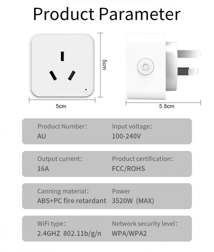 Commutatore a distanza della spina di automazione della casa dell'incavo dell'IOS WIFI Smart di Android 0